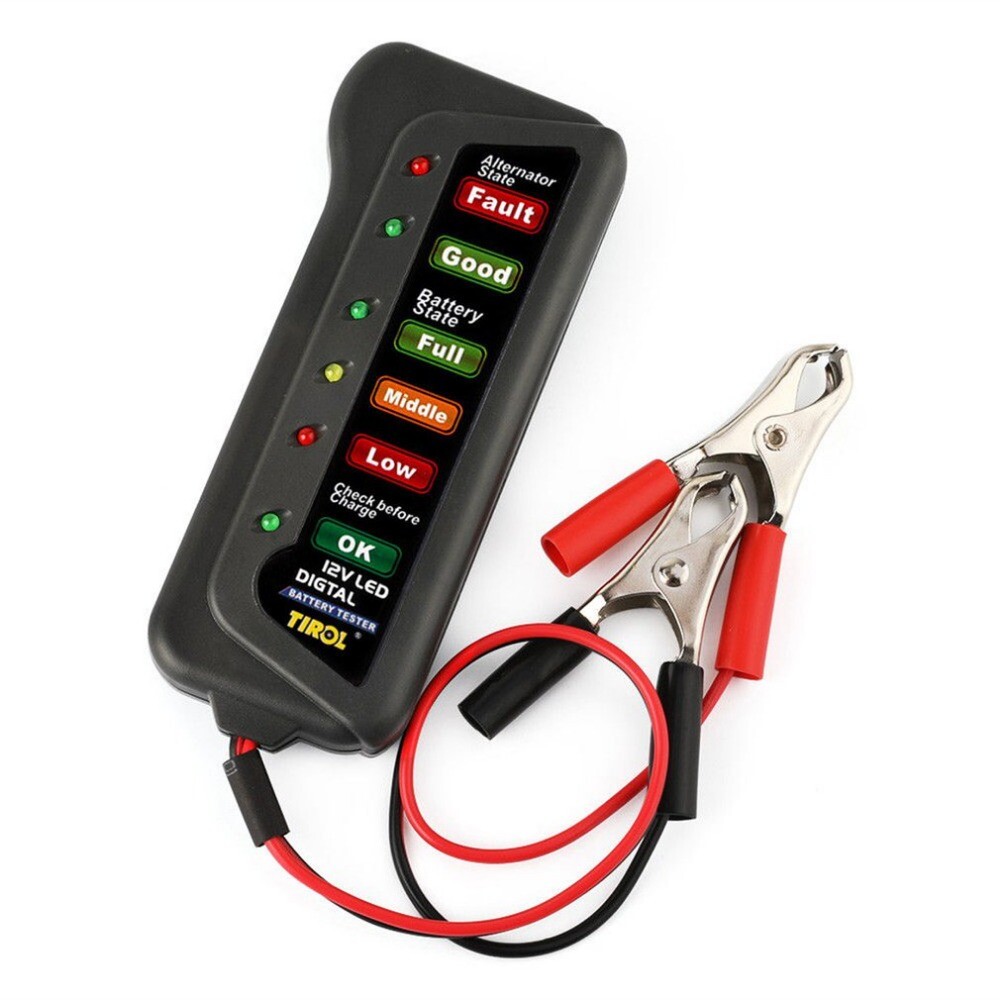 12V Battery Load Tester car autocycle marine Alternator analyzer Diagnostic tool