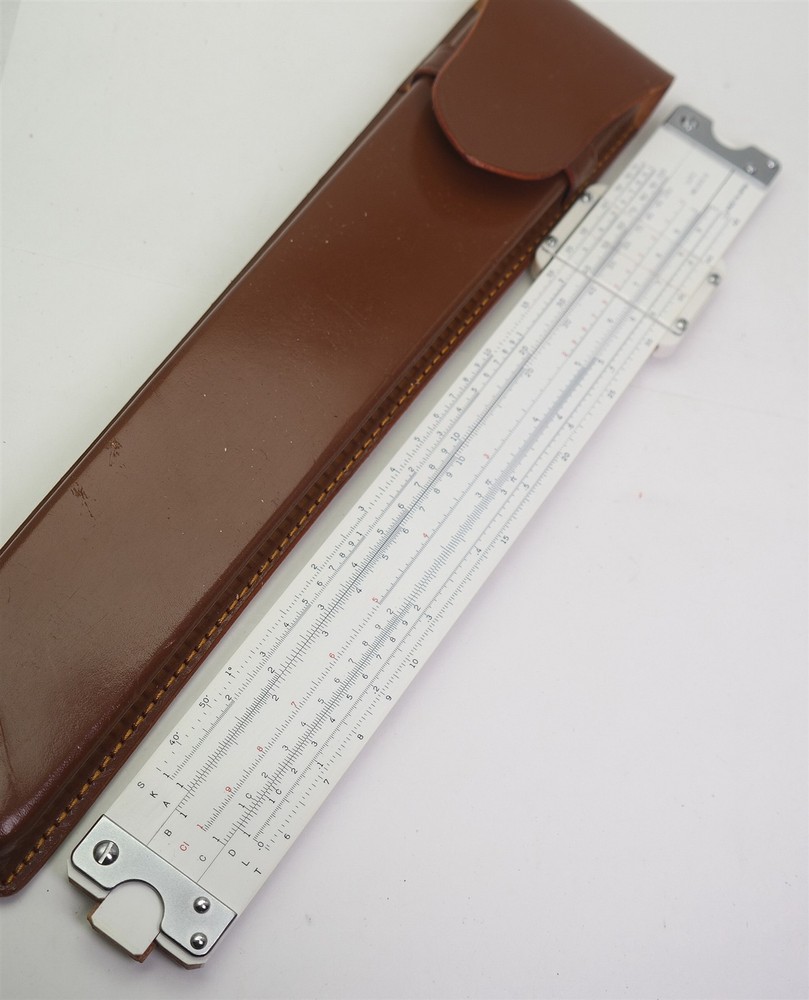 Vtg LUTZ Slide Rule 102 S W/ Case