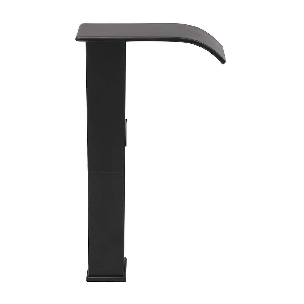 Modern Kitchen Automatic Sensor Faucet Black With Temperature-regulating Valve.