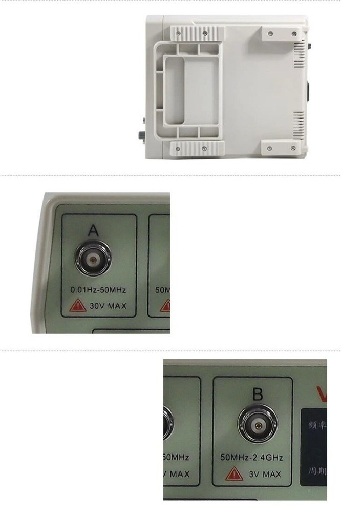 VC3165 Precision Frequency Meter Frequency Meter 0.01Hz-2.4GHz 2 AC/DC