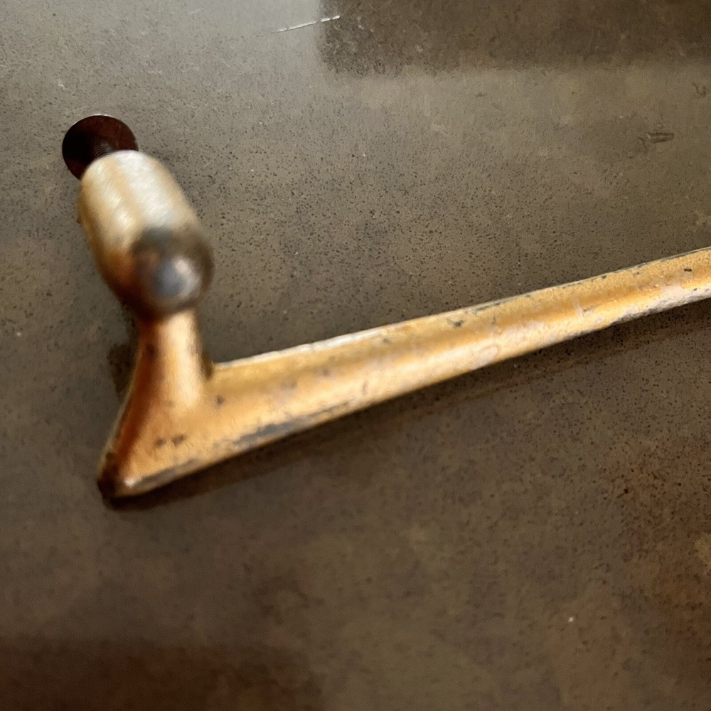 Mid Century Modern 6" Long Drawer Pull Brass /Gold Tone Metal
