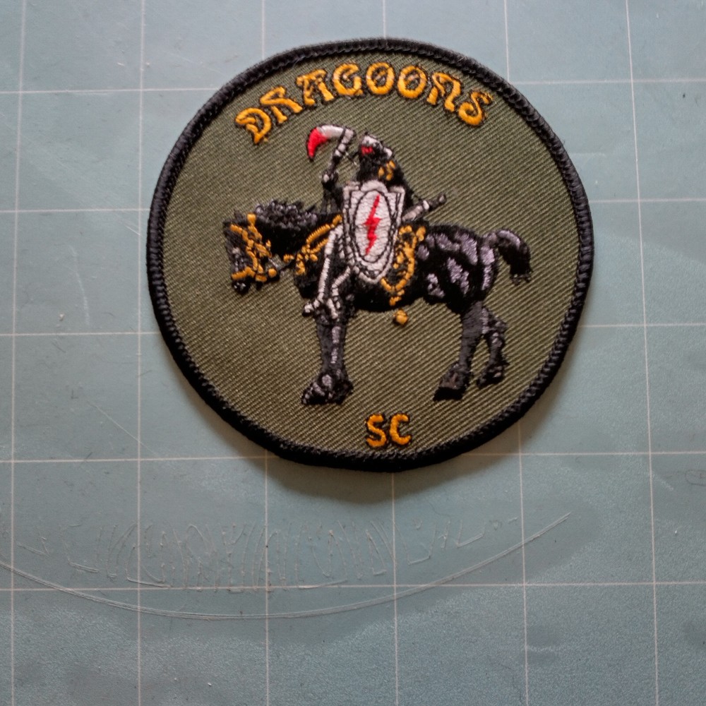 Dragoons Team Patch size 3x3