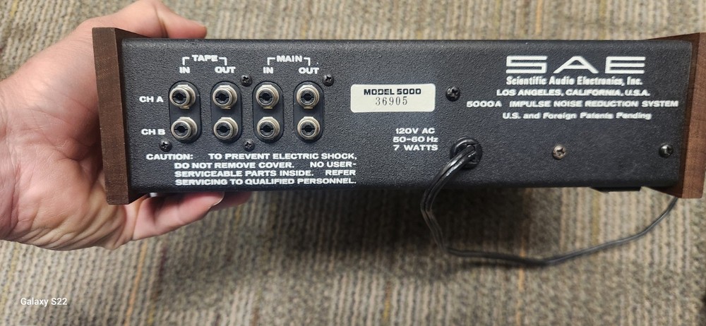 SAE Model 5000A Impulse Noise Reduction System G2U