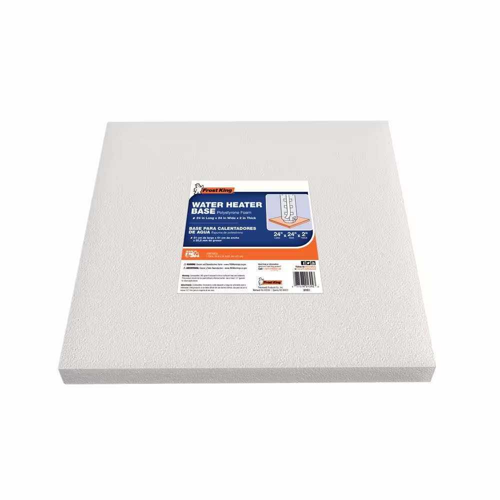 24 In. X 24 In. X 2 In. Base Water Heater | King Frost