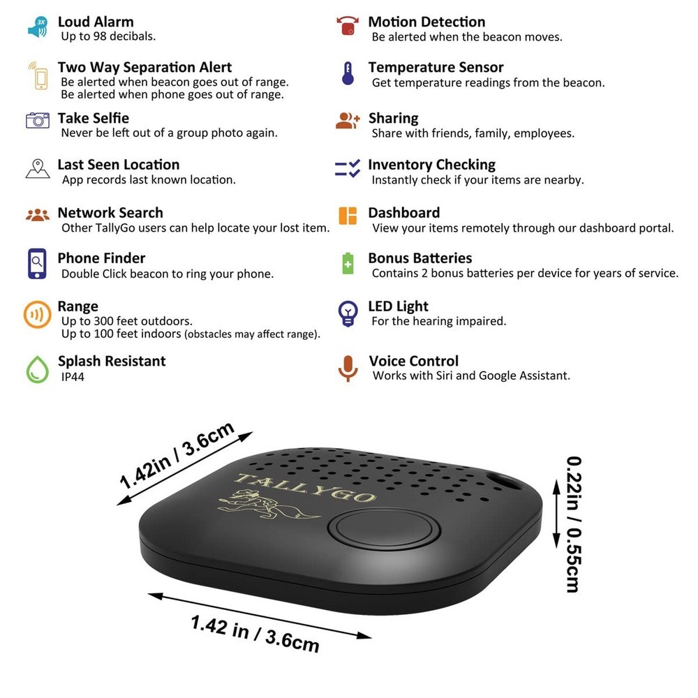 Bluetooth Item Finder (iOS and Android Compatible) - Key Finder, Item Locator...