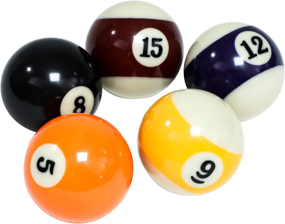 Billiard Balls Set 2-1/4" Regulation Size Pool Table Balls for Replacement