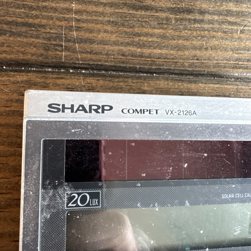 Sharp Compet VX-2126 Vintage 12-Digit Solar Calculator
