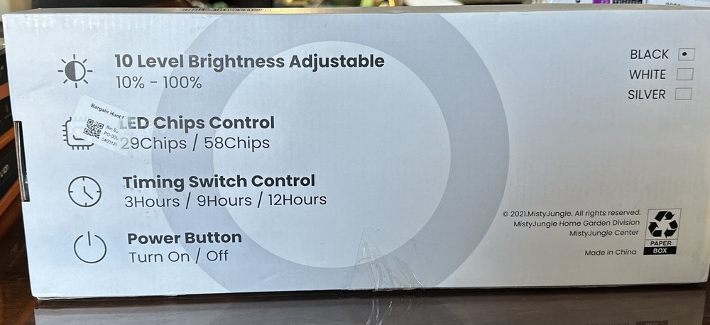 grow light for indoor plants Halo Ring Base full spectrum Timing Switch Control