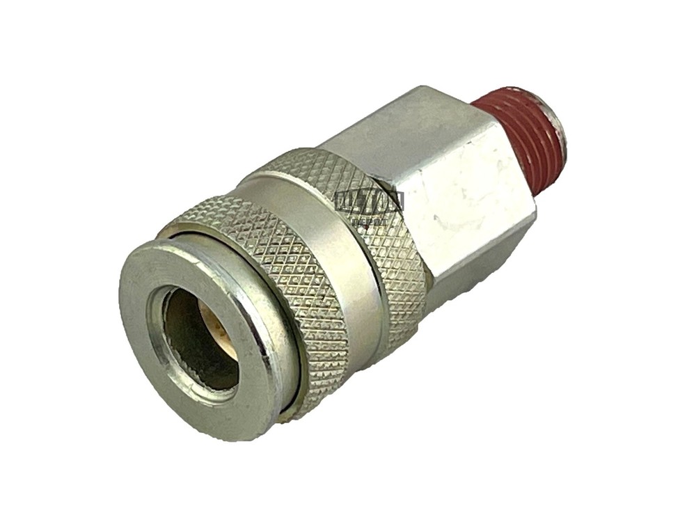 1/4" NPT UNIVERSAL Air Hose Male Quick Connect Coupler Socket (2 Pack)