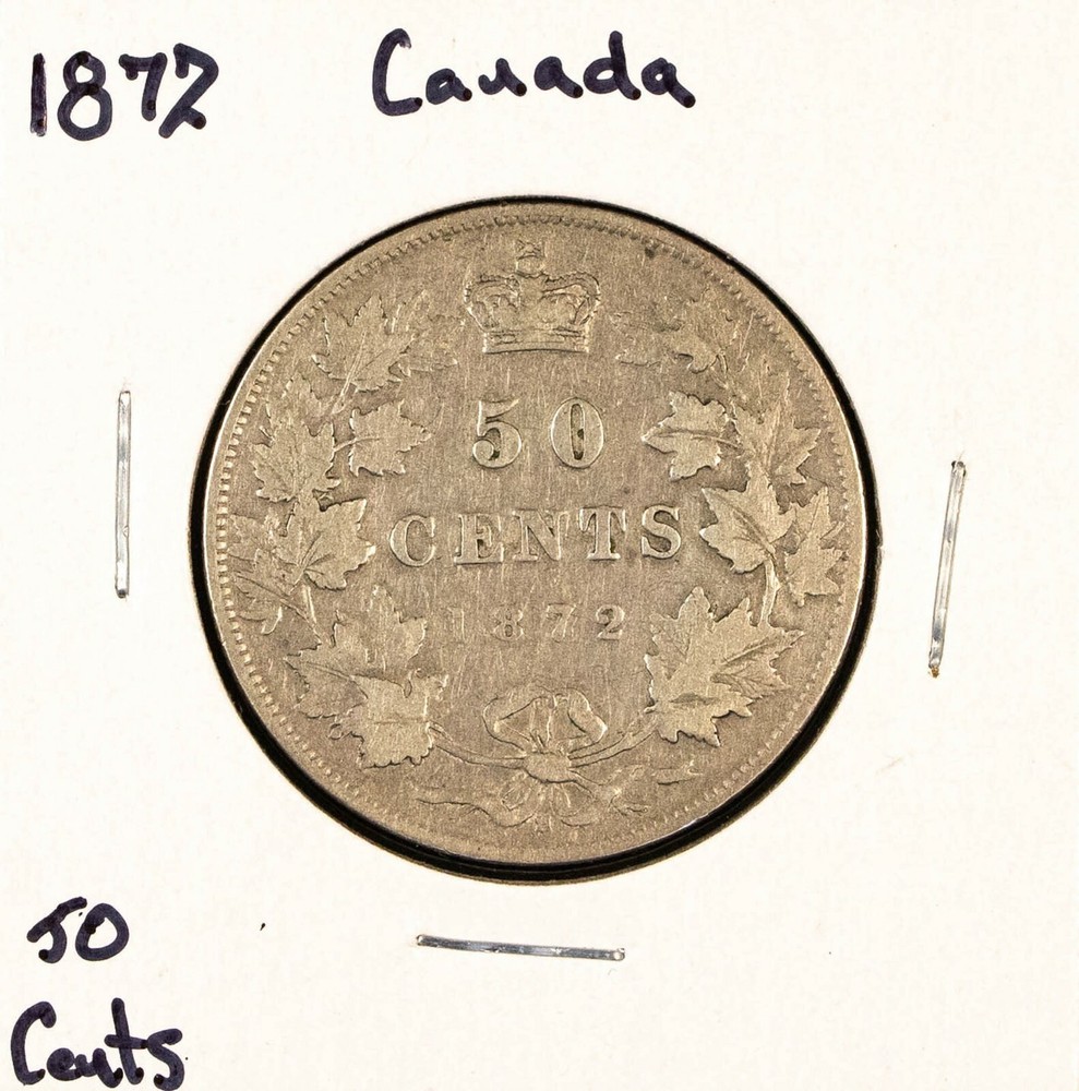 1872 Canada 50 Cents