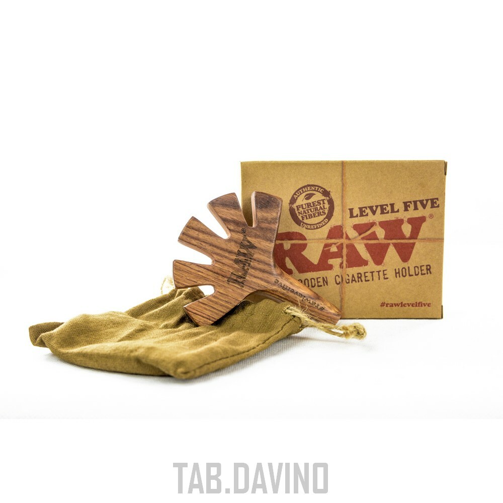 RAW LEVEL FIVE WOODEN CIGARETTE HOLDER