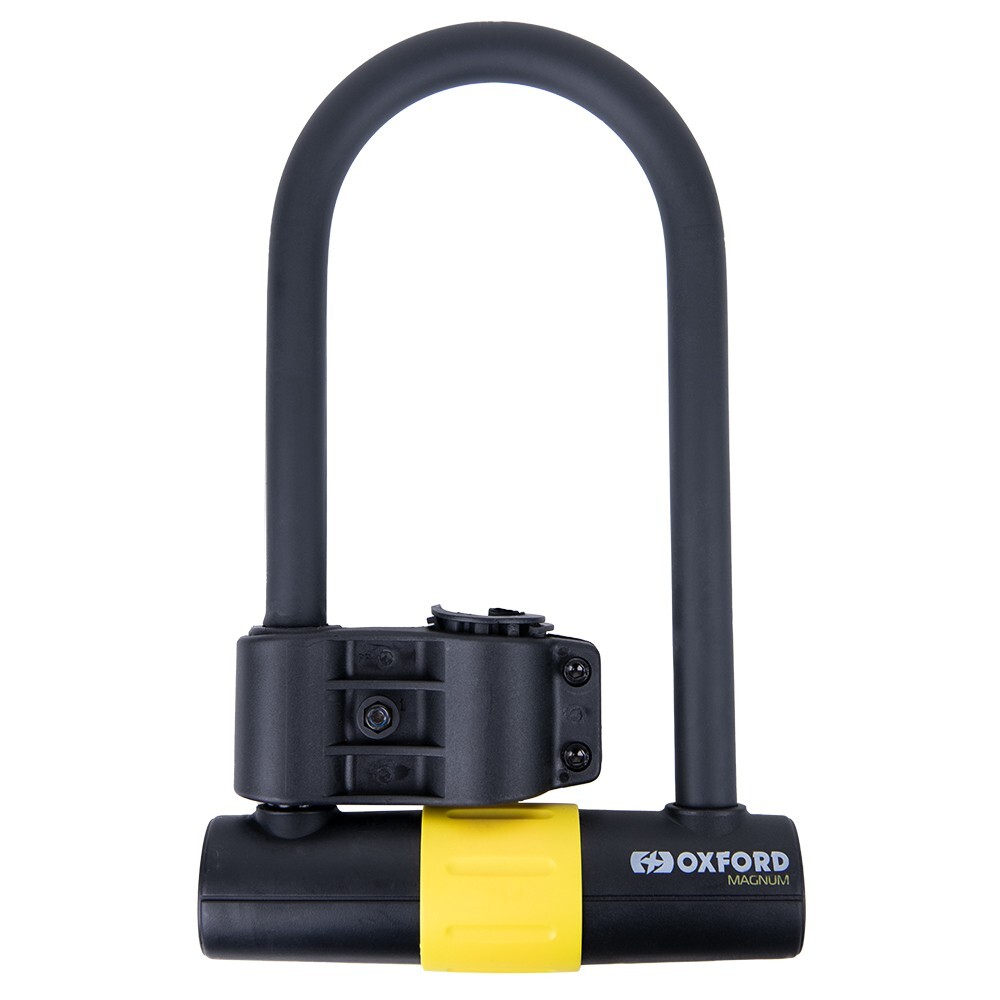 Oxford Magnum Motorcycle U-lock Solid Secure GOLD (170x285mm) with Bracket