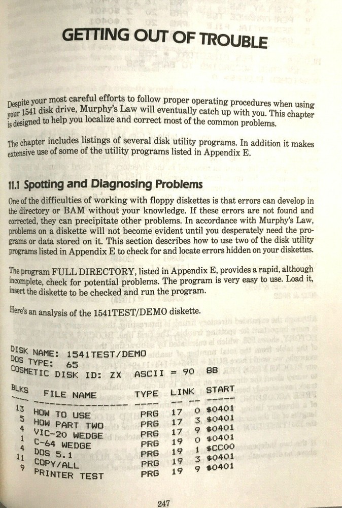 1541 User's Guide by Dr. G. Neufeld Commodore Disk Drive Brady/DATAMOST 1984