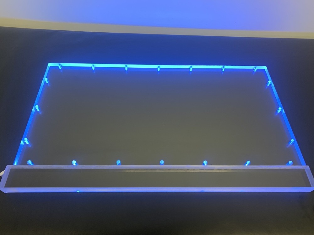 Blank 20” X 10” Plexiglass Viewing Window 3/4" For Subwoofer Box Or Amp