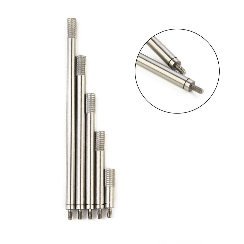 5pcs Indicator Dials Digital Indicator Extension Stem Rod HSS Set Accessories