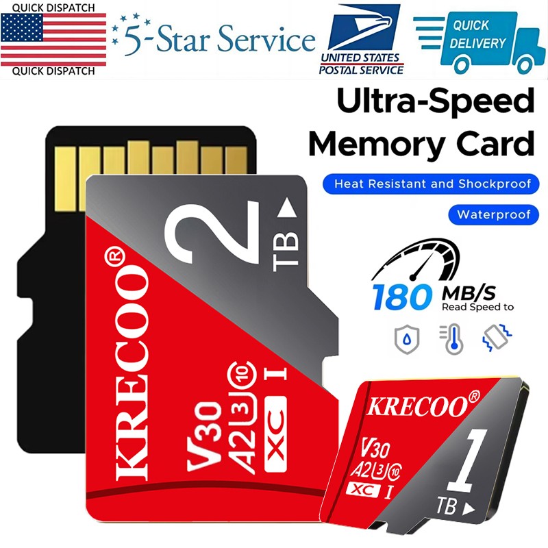 Micro SD Card Class 10 High Speed Memory Card for Security Camera Dash TF Card
