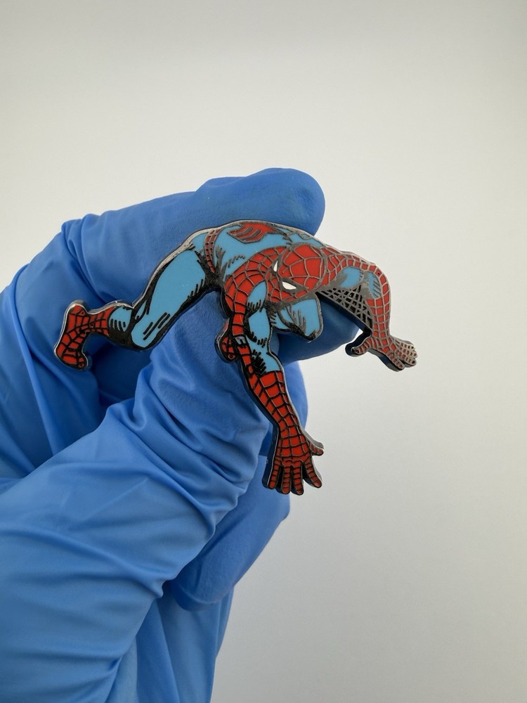 Marvel Spiderman Super Hero Red & Blue Enamel Lapel Pin