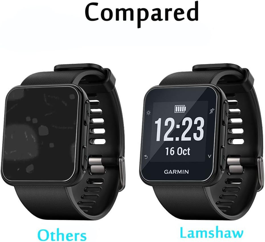 For Garmin Forerunner 35 Case, Silicone Case with Screen Protector (2 Pack) for