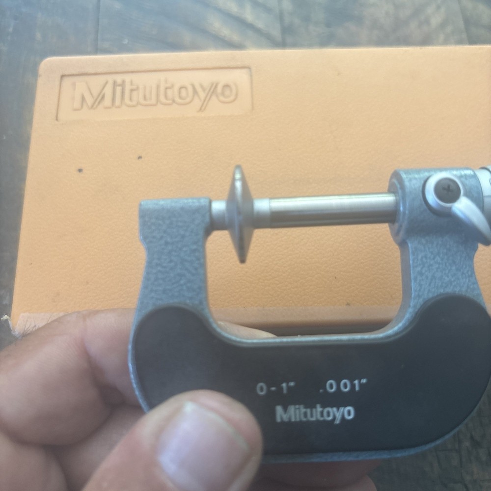 Mitutoyo Disk Micrometer 0-1” X .001” #123-125