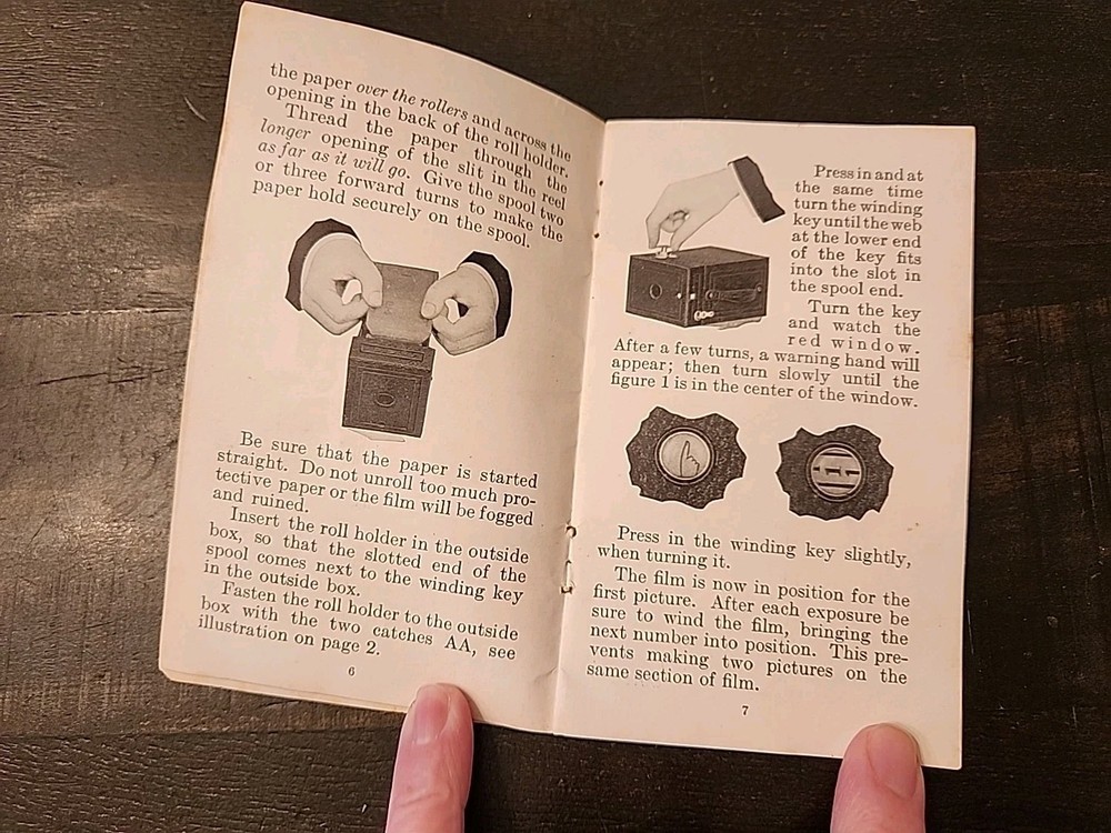 Kodak Rainbow Model C No. 2 Hawk-Eye instruction manual Vintage
