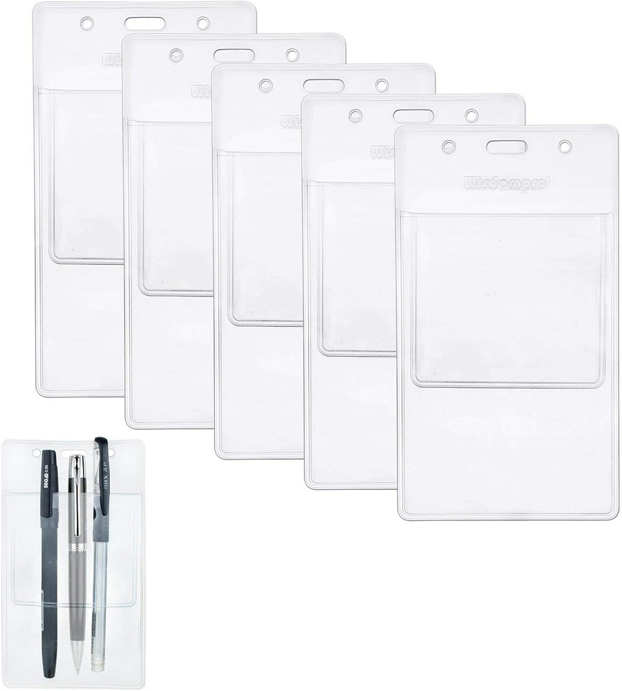 5 Pack Heavy Duty Pocket Protector for Shirts, Lab Coats, Pants - Multi-Purpose-