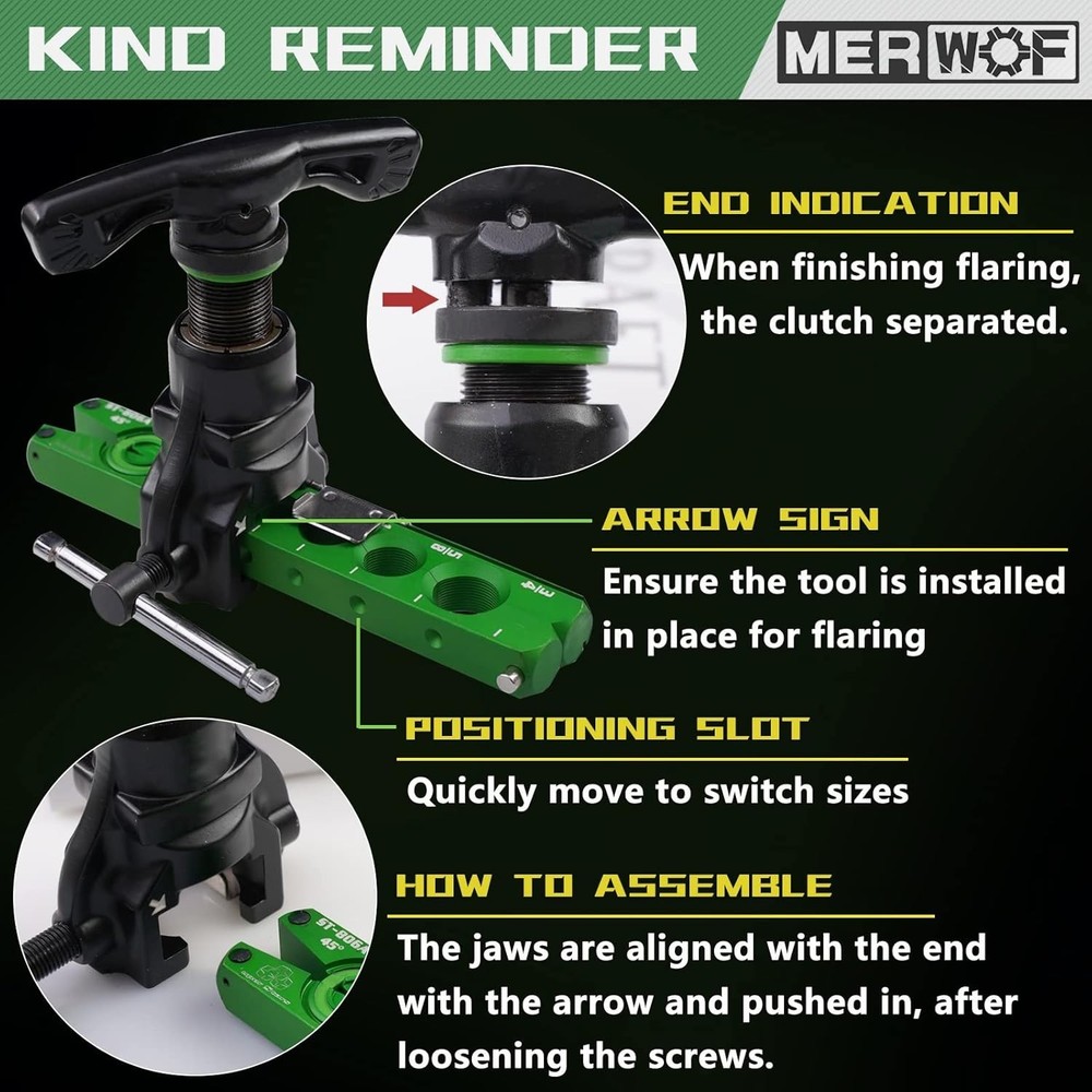HVAC Flaring Tool Kit with 45-Degree Eccentric Tool and Pipe Cutter Set