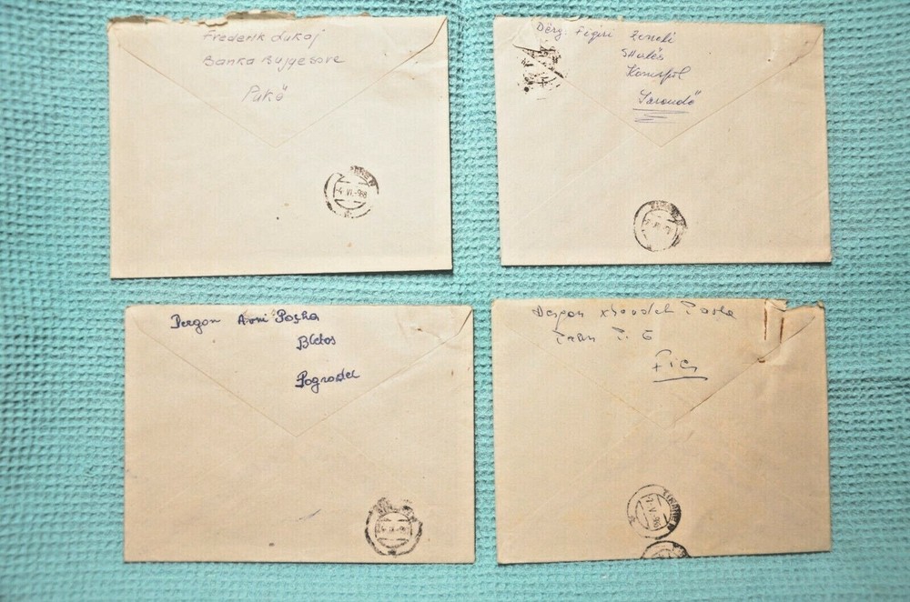 Albania Stamps 4 Old COVERS