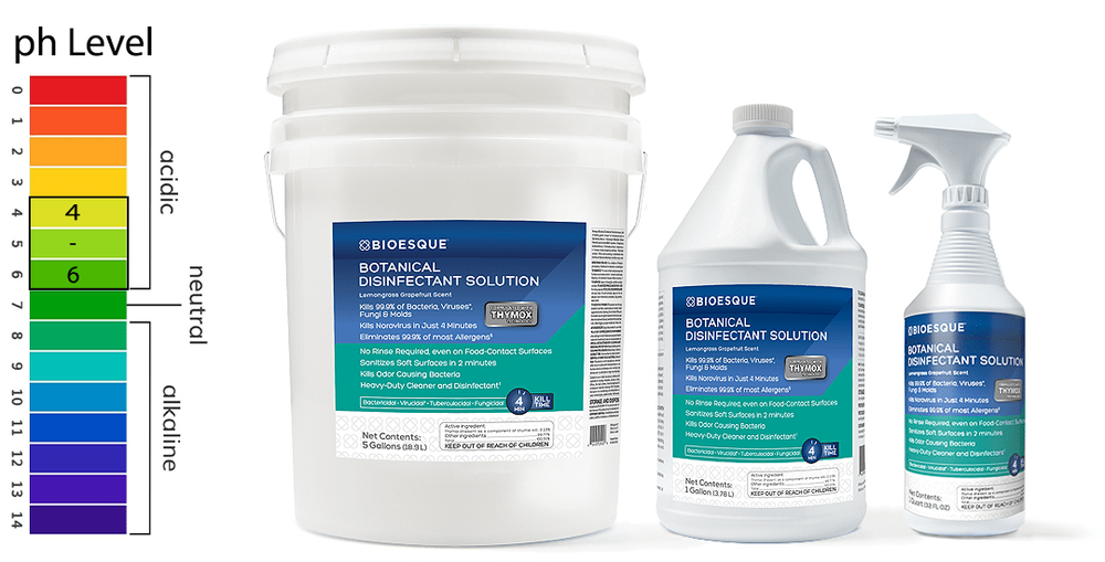 6 pails Bioesque Botanical Disinfectant Solution, 5 Gallons each