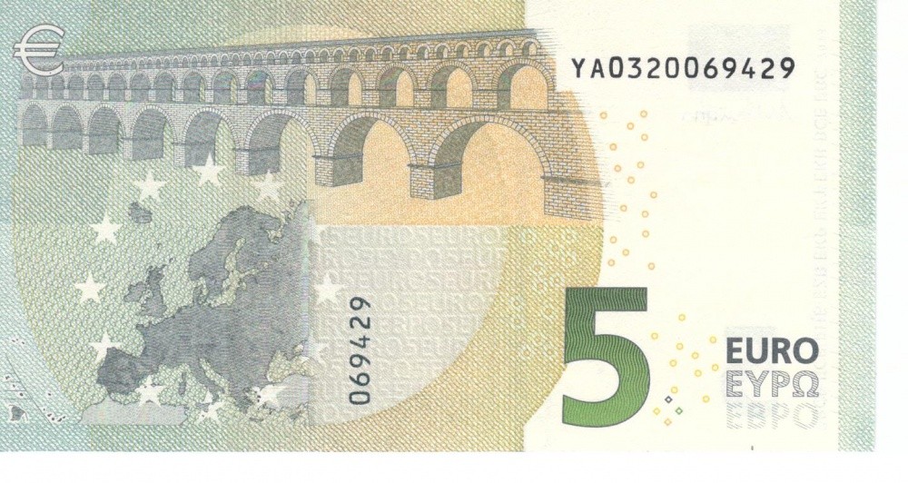 Greece 5 euro 2013 YA Y001 UNC