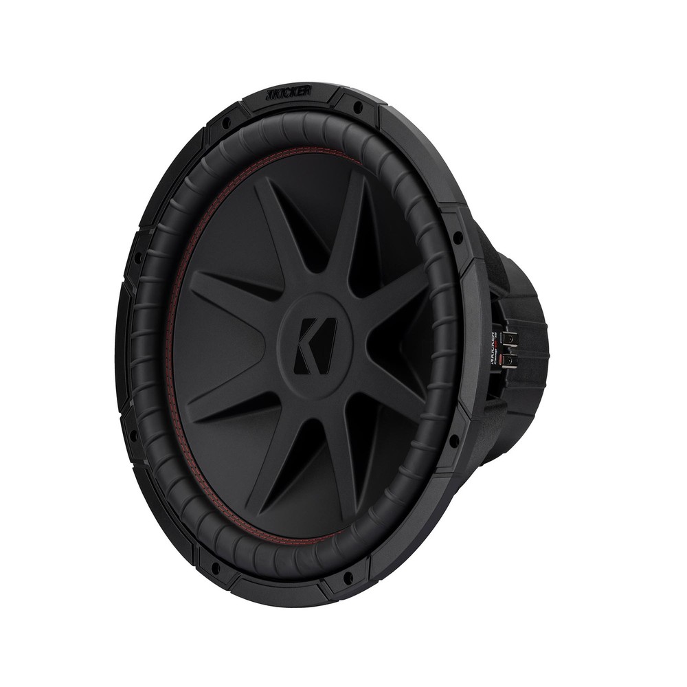 Kicker 52CVR15 CompVR 15-Inch (380mm) Subwoofer, 4-Ohm DVC Bundle