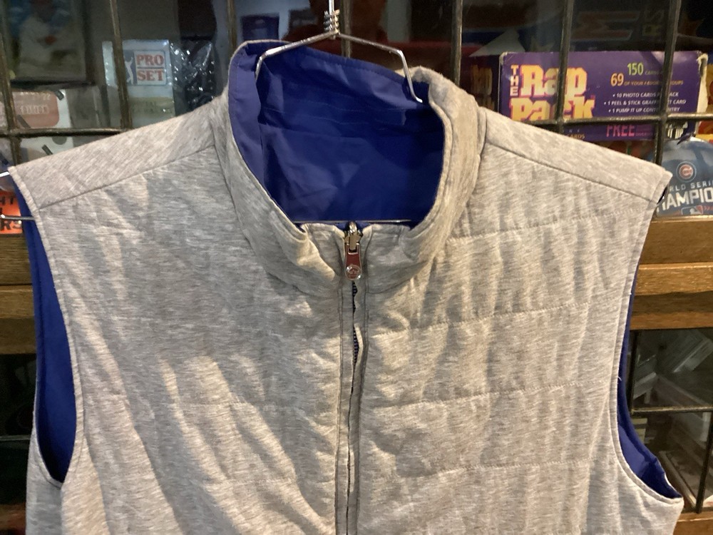 PETER MILLAR Reversible Blue/Gray Performance Golf Vest SZ M - Cool