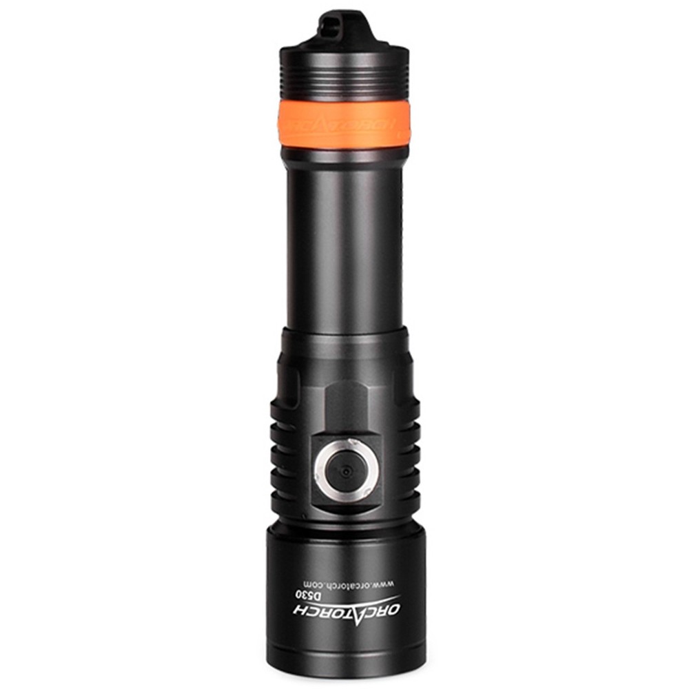 Orcatorch D530 1300 Lumens Cold White Dive Light with SH01 Snap Hook