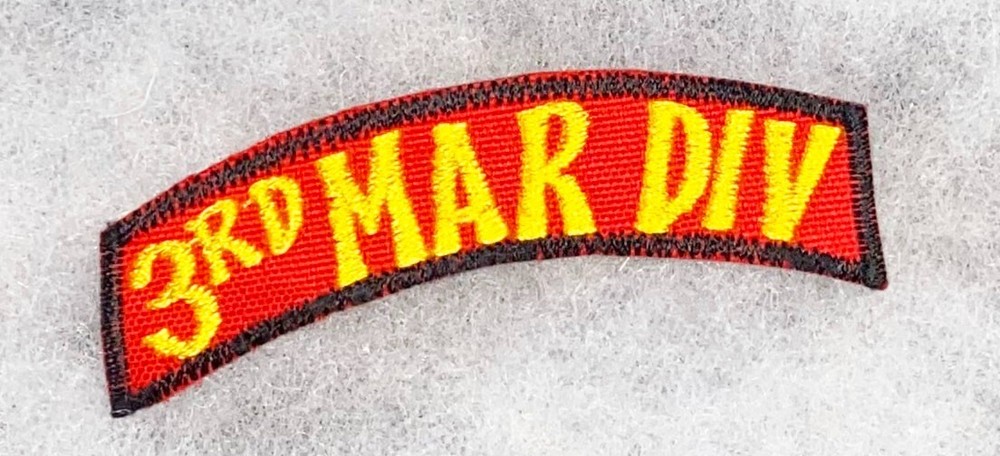 Vn Era USMC 3rd Marine Division Japanese Made Tab
