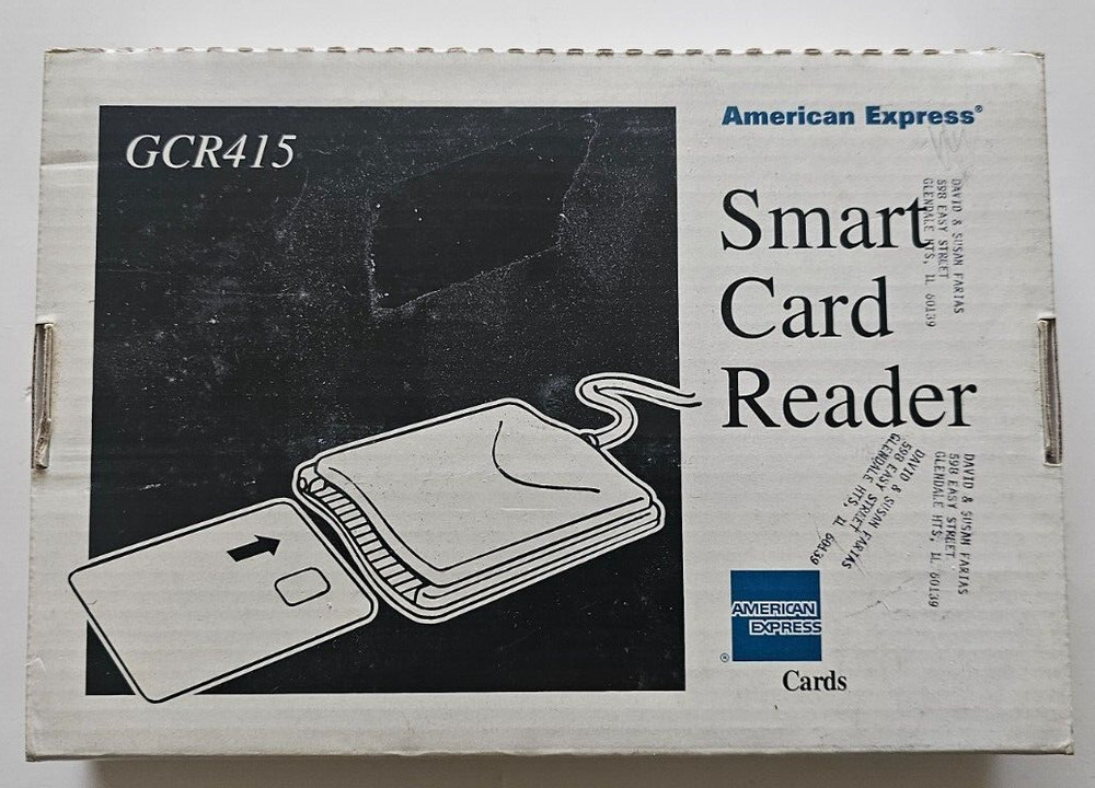 American Express Smart card Reader GCR415 complete - never used