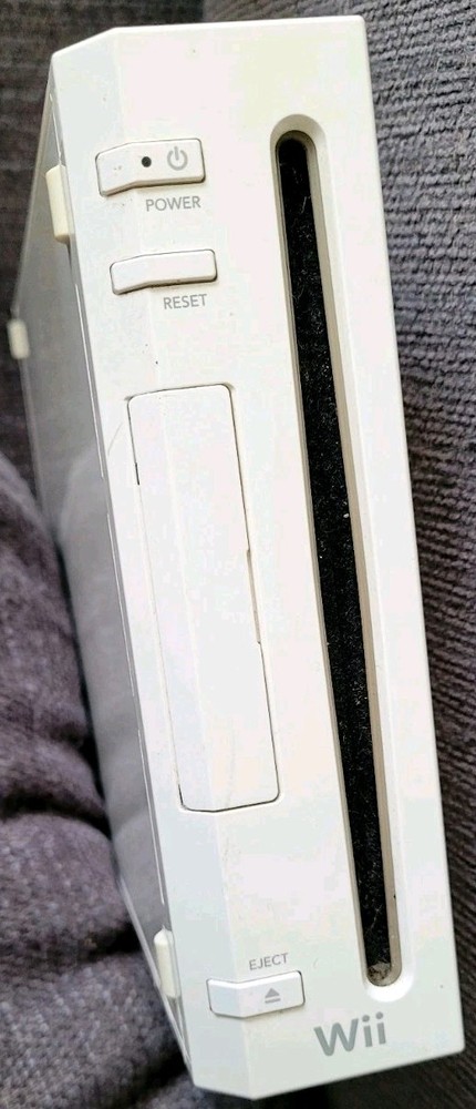 TESTED Nintendo Wii Console RVL-001 W. Controller, Sensor, Power Wires, & Stand