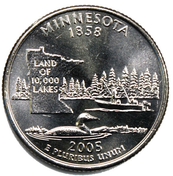 2005-P Minnesota State Quarter - P Mint - (UNC) Brilliant Uncirculated