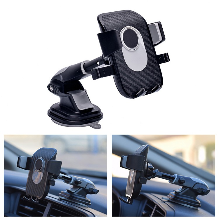 360°Car Phone Holder telescopic Universal Mount Mobile Windshield Dashboard desk