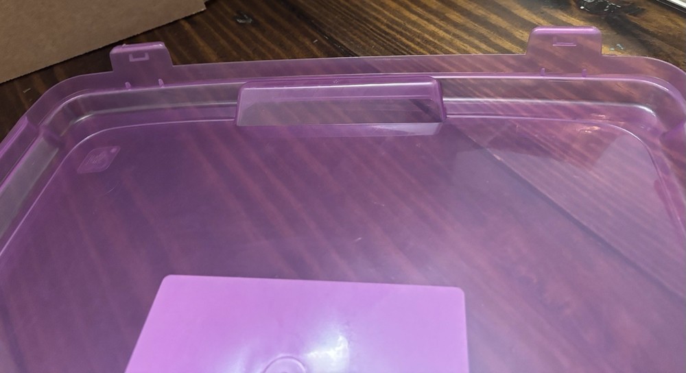 12”x12” Light Purple Scrapbook Paper Storage Container