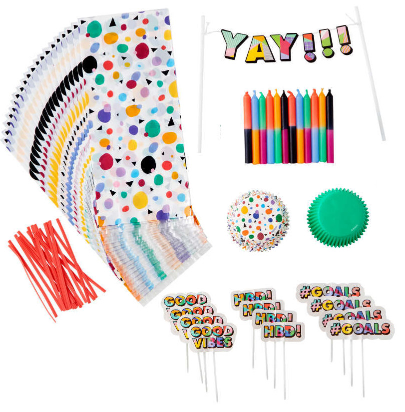 Wilton 90s Themed Cupcake Decorating Kit, 5-Piece NEW (4C)