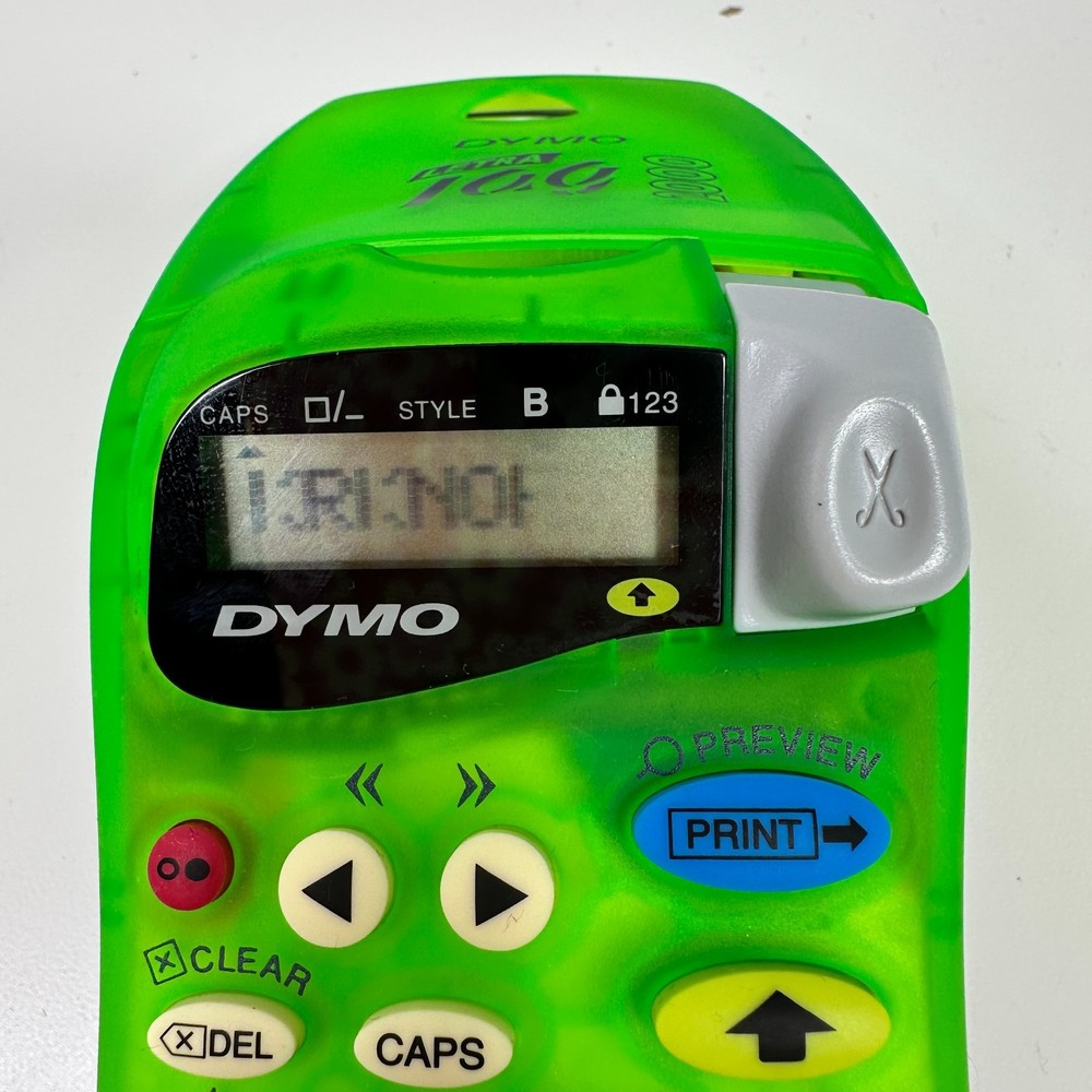 Dymo Letra Tag 2000 Handheld Label Maker Bright Green