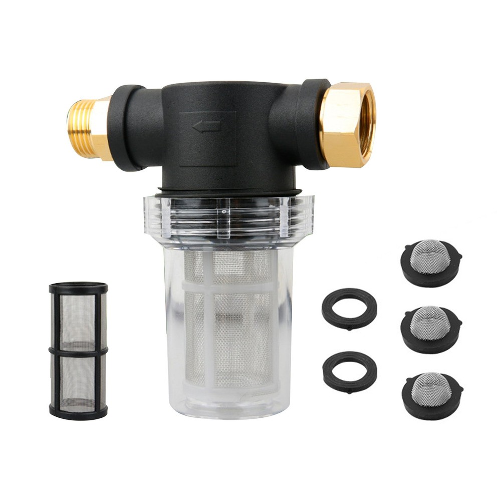 Pressure Washer Pump Protector 80 PSI Max Replaceable Mesh Screen Debris Filter