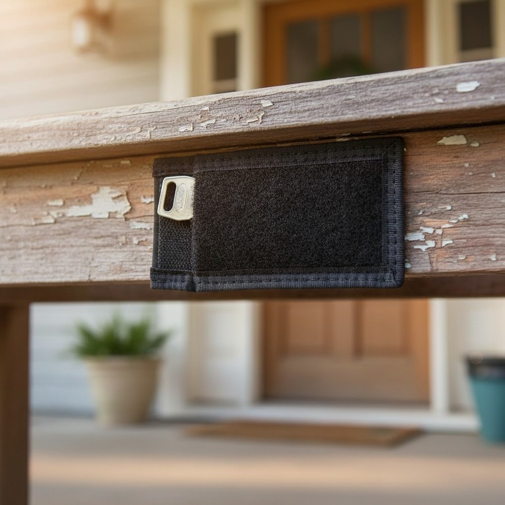 Weatherproof Self-Stick Hide-A-Key Holder - Securely Store Keys & Valuables