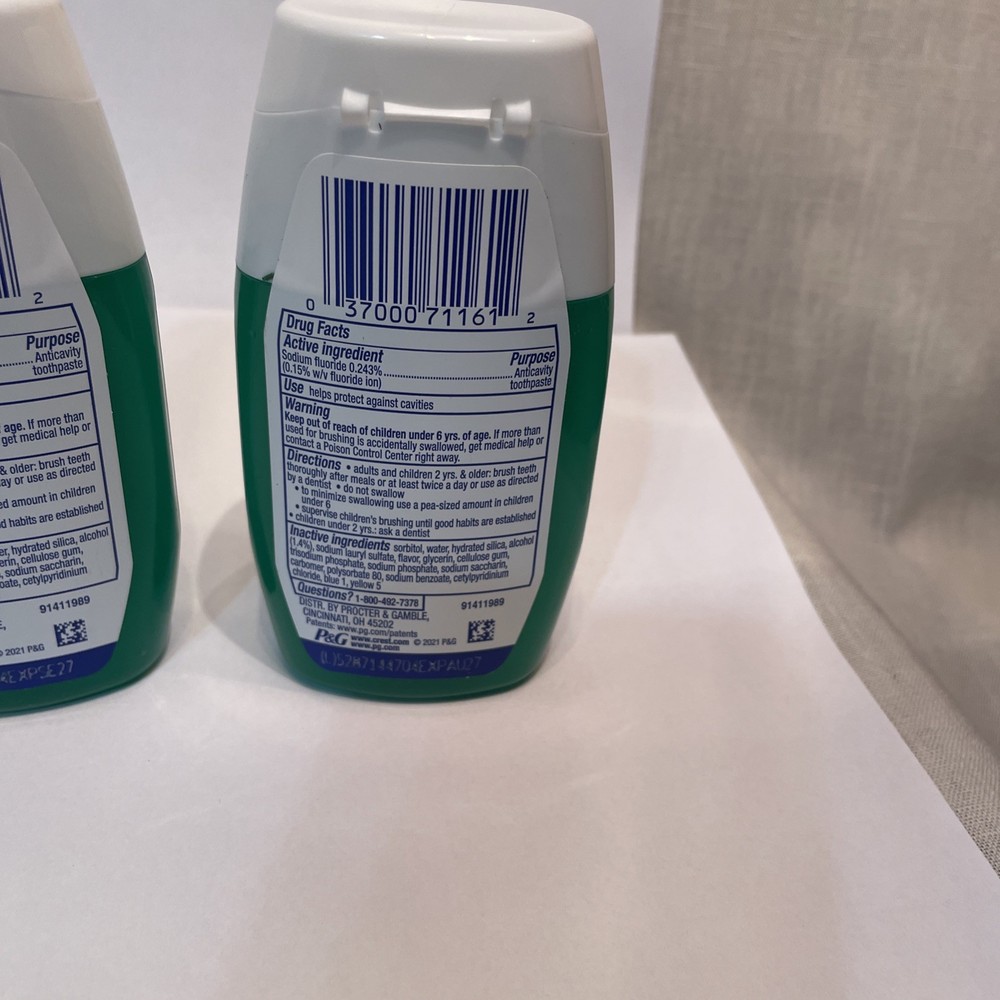 6 Crest Scope Outlast Anticavity Fluoride Toothpaste 4.6 fl oz EXP 2027