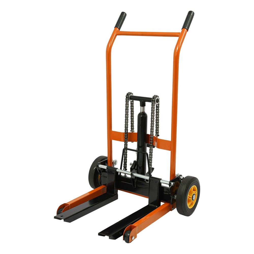 Stacker Hydraulic Material Winch Stacker 440lbs Pallet Truck Dolly Fork Lift