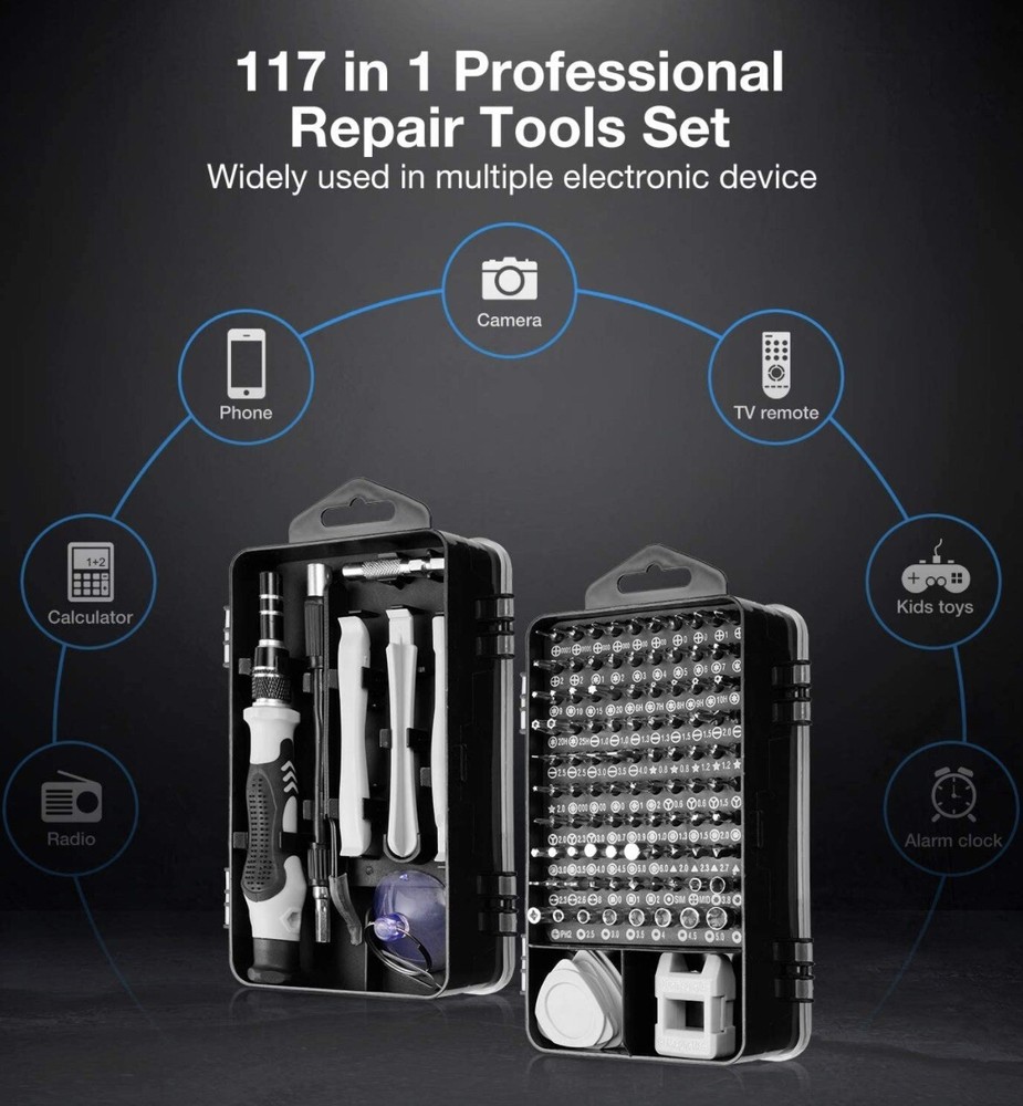 GAMING Repair Tool screwdrivers Kit 117 Tools for VIDEO GAME Console Controller