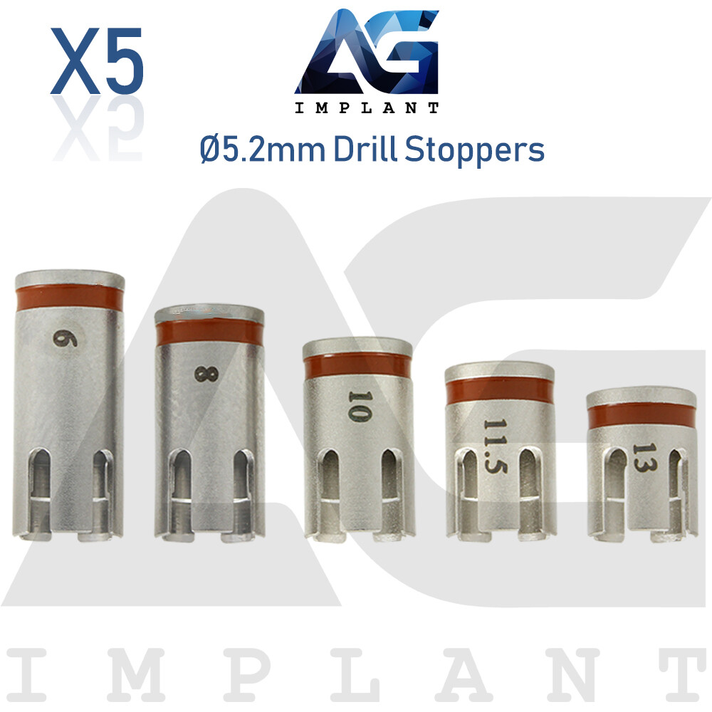 5 Drill Stoppers Ø5.2mm External Irrigation Tools Dental