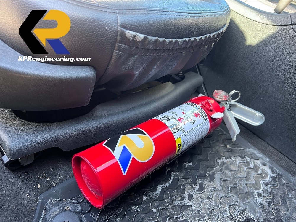 2003+ SAAB 9-3 Seat Fire Extinguisher Mount Kit - Passenger Side