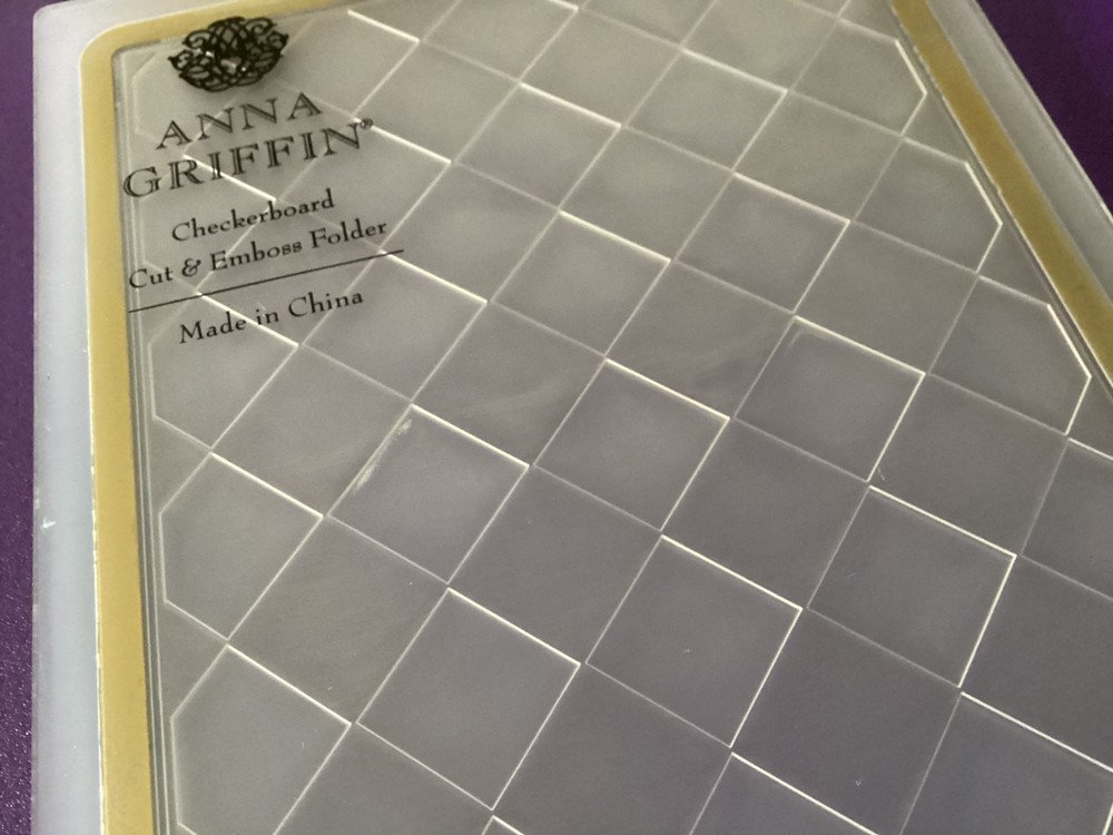 Anna Griffin Spellbound Patterns Checkerboard Cut & Emboss Folder