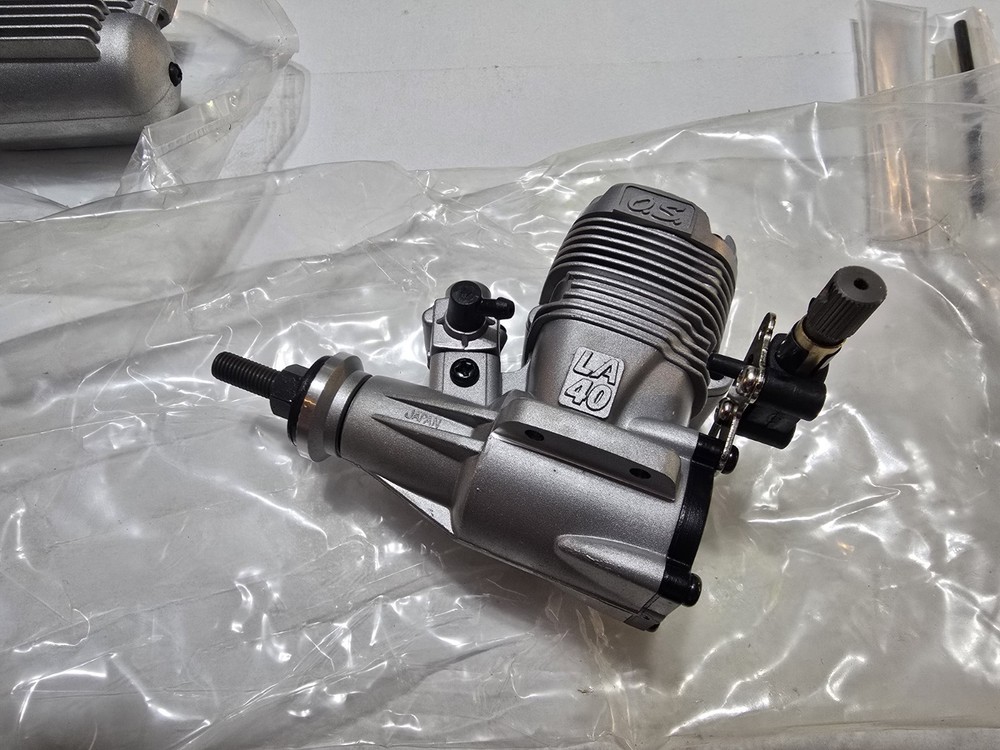 O.S. Engine Max 40LA Silver Model Airplane Engine 13381