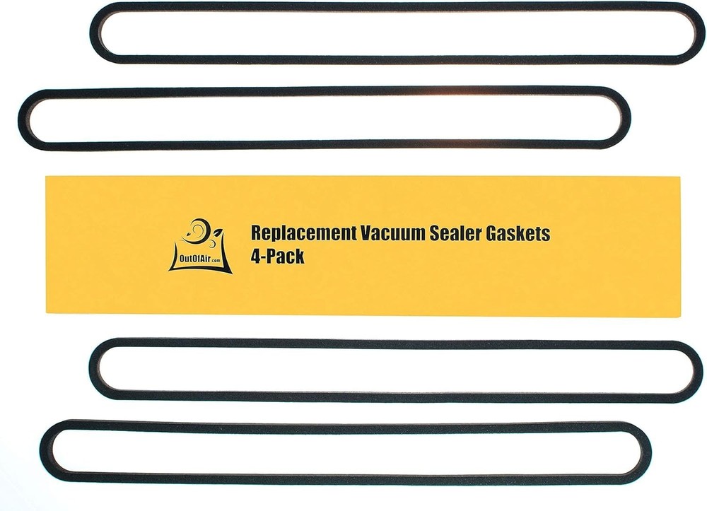 Upper & Lower Gasket Replacement for FoodSaver Models - 4 Durable Foam Gaskets